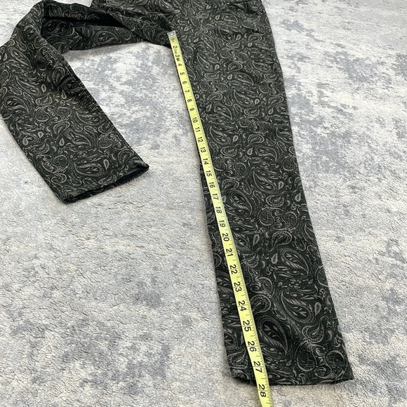 NWT AG Adriano Goldschmied Prima Ankle Cigarette Velvet Paisley Jeans Sz 24 - Picture 10 of 11